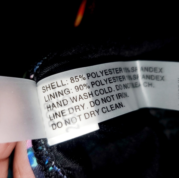 DACCI Tropical Floral Tummy Control One-Piece Swimsuit NWT Size: 18W - Picture 9 of 10